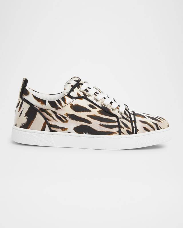 Louise Orlato Printed Satin Low-Top Sneakers